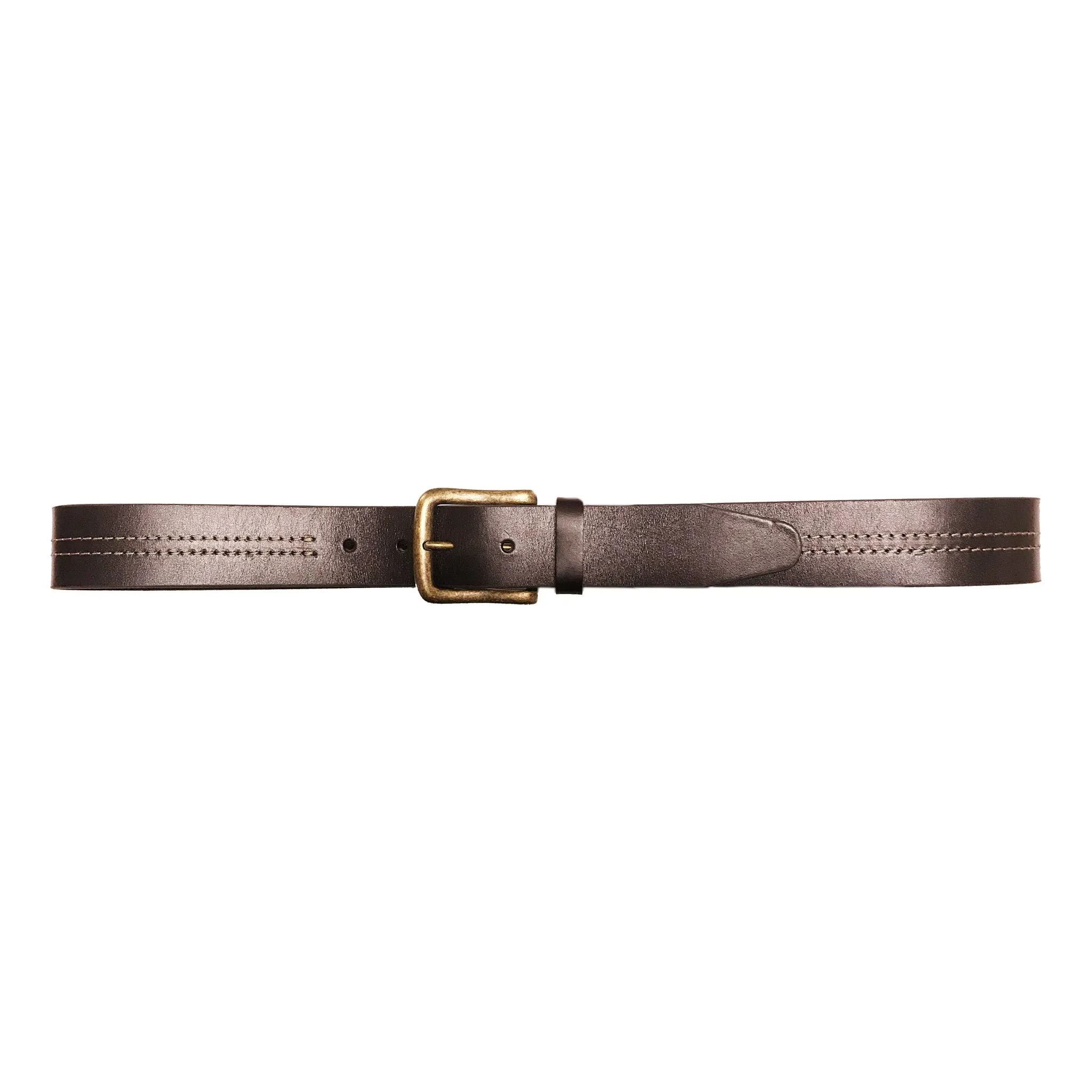 1 1/2" Double Center Contrast Stitch Belt