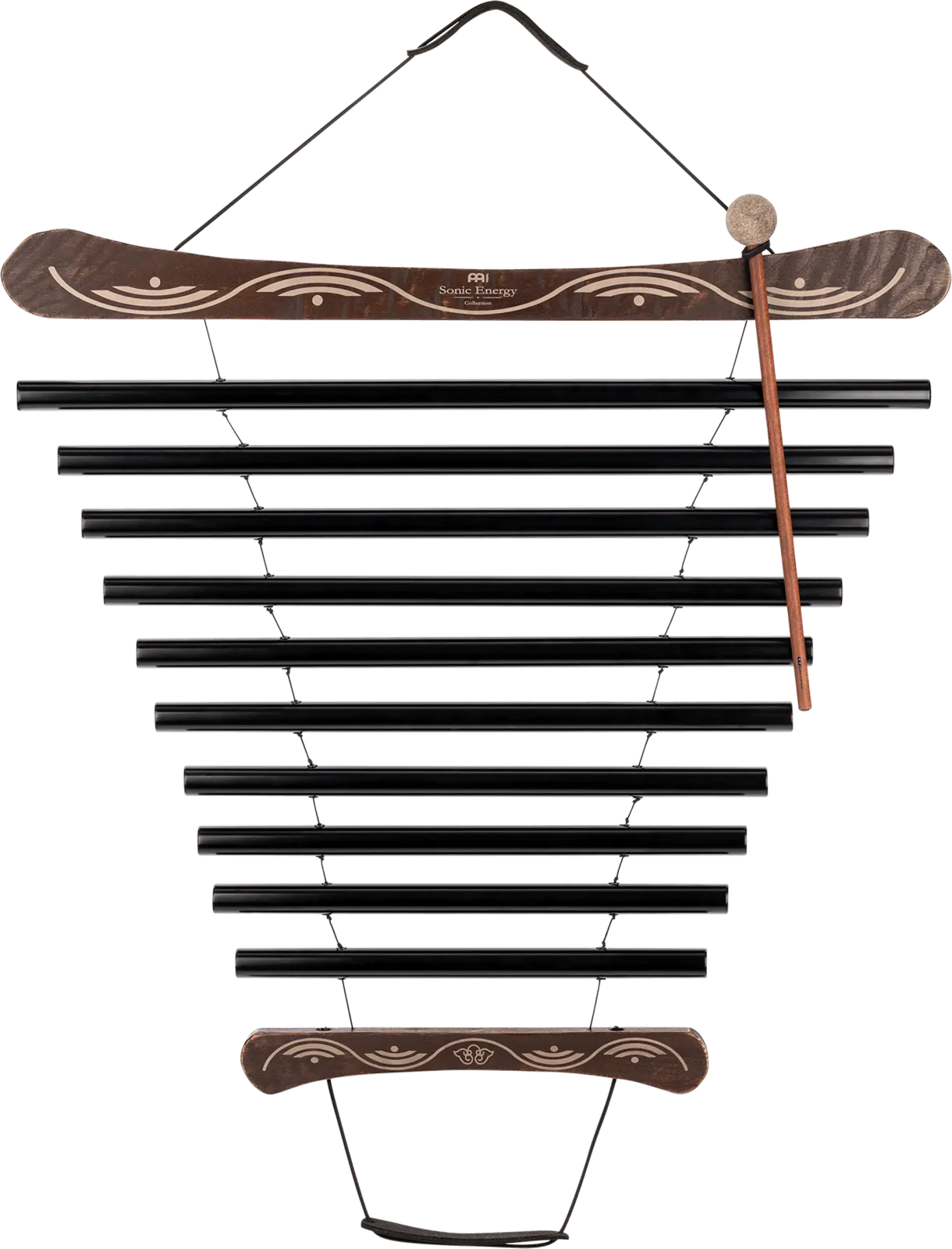 432 Hz Meditation Flow Chime 38" / 95 cm 10 Notes E Minor - Black