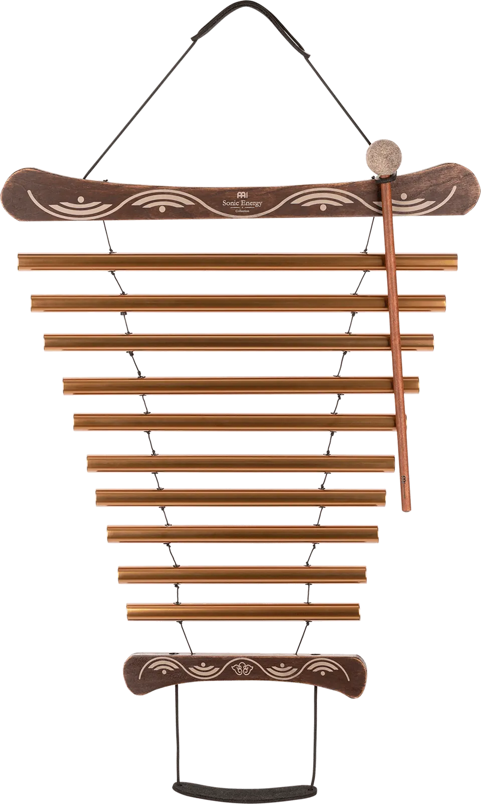 440 Hz Meditation Flow Chime 35" / 88 cm 10 Notes D Major - Bronze