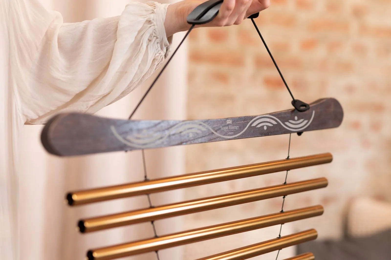 440 Hz Meditation Flow Chime 35" / 88 cm 10 Notes G Major - Bronze