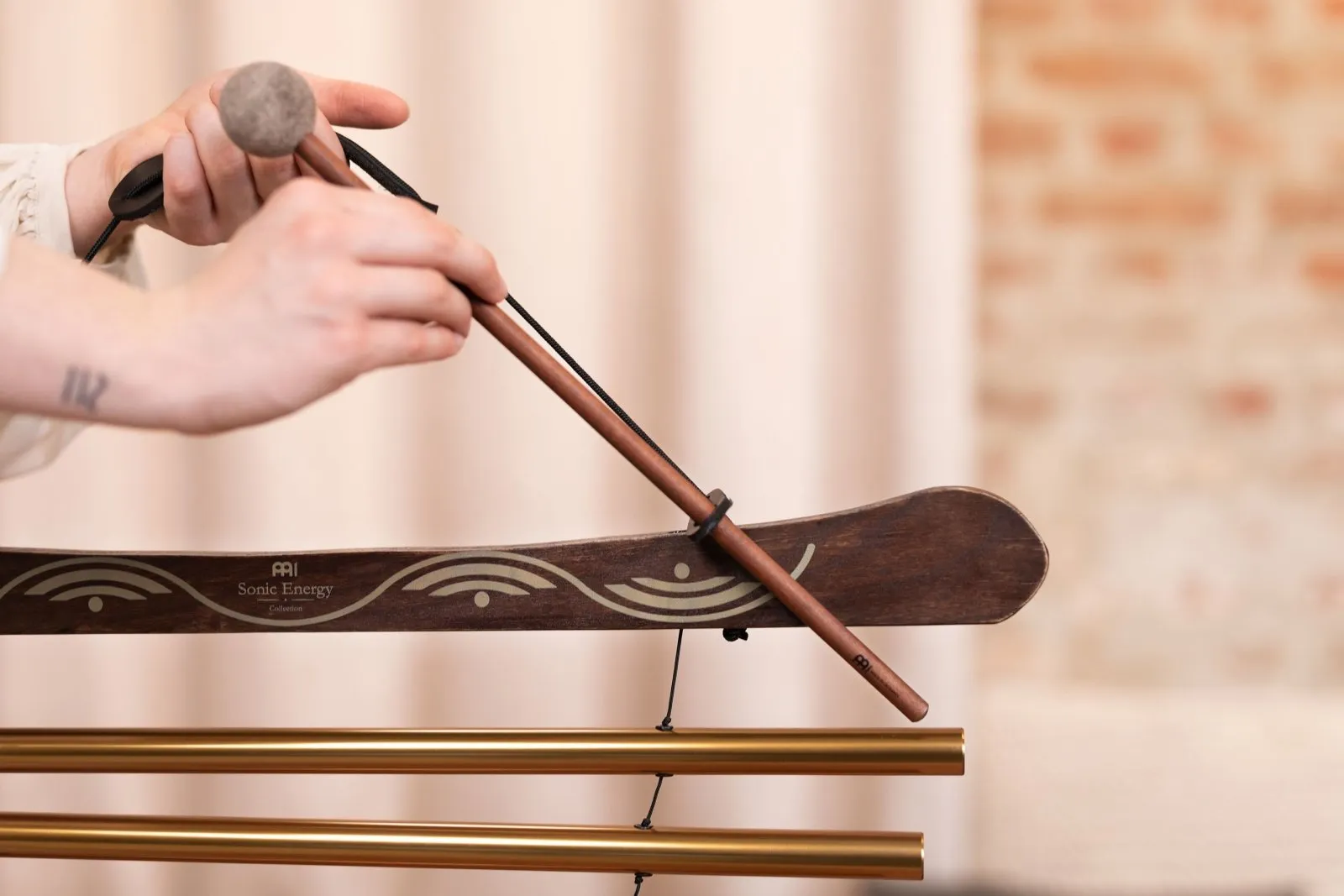 440 Hz Meditation Flow Chime 35" / 88 cm 10 Notes G Major - Bronze