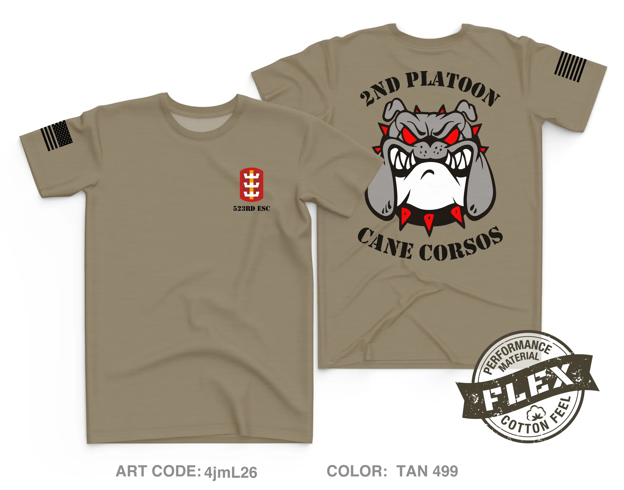 523rd ESC, 84th EN BN - Second platoon Core Men's SS Flex Performance Tee - 4jmL26