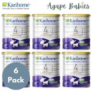 [6-Pack] Karihome Goat Milk Pre-School Formula Stage 4 900g - 3y  (Made in New Zealand) Exp: 04/26