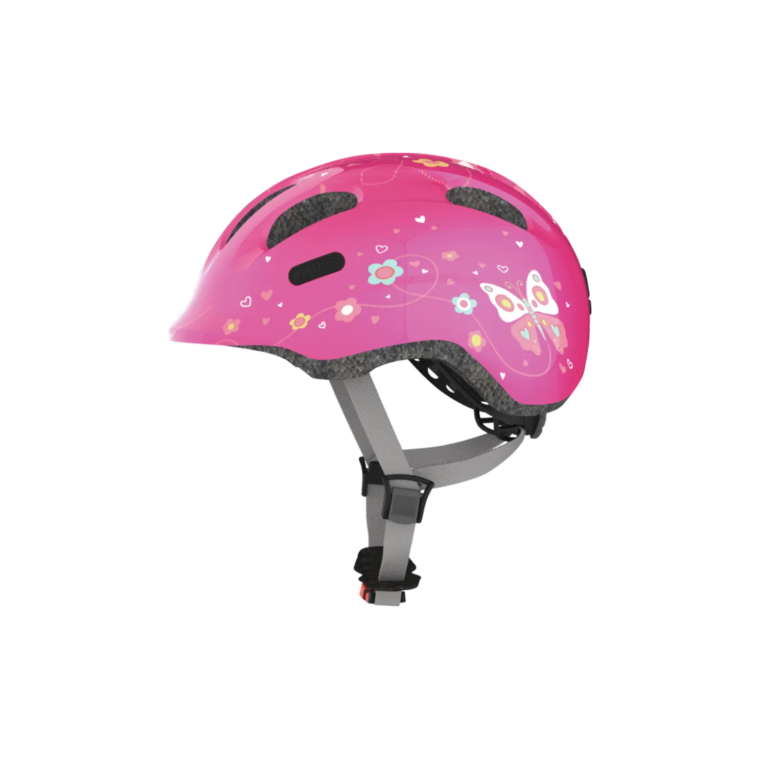 Abus Smiley 2.0 Kids Helmet - Pink Butterfly