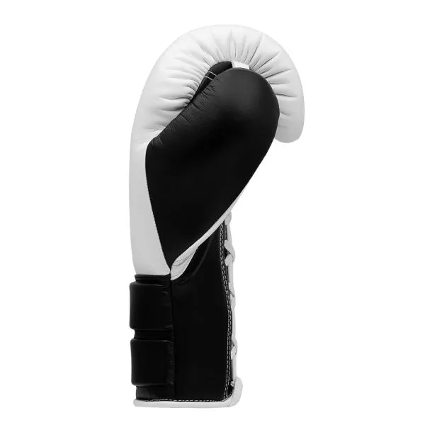 ADIDAS HYBRID 500 BOXING GLOVES - WHITE/BLACK