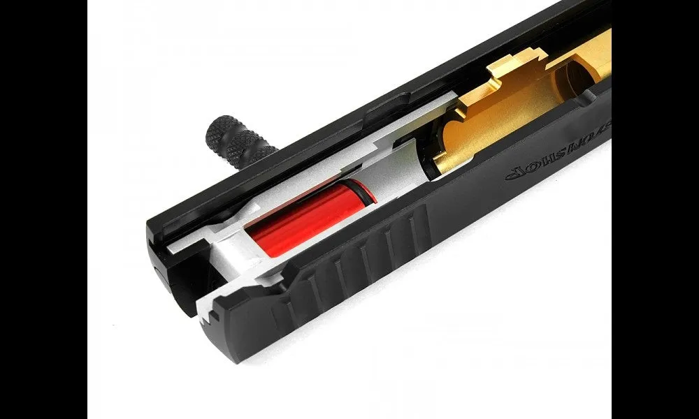 Airsoft Masterpiece DVC 7″ Aluminum Open Slide Kit for Hi-CAPA (Black Slide & Black Comp)