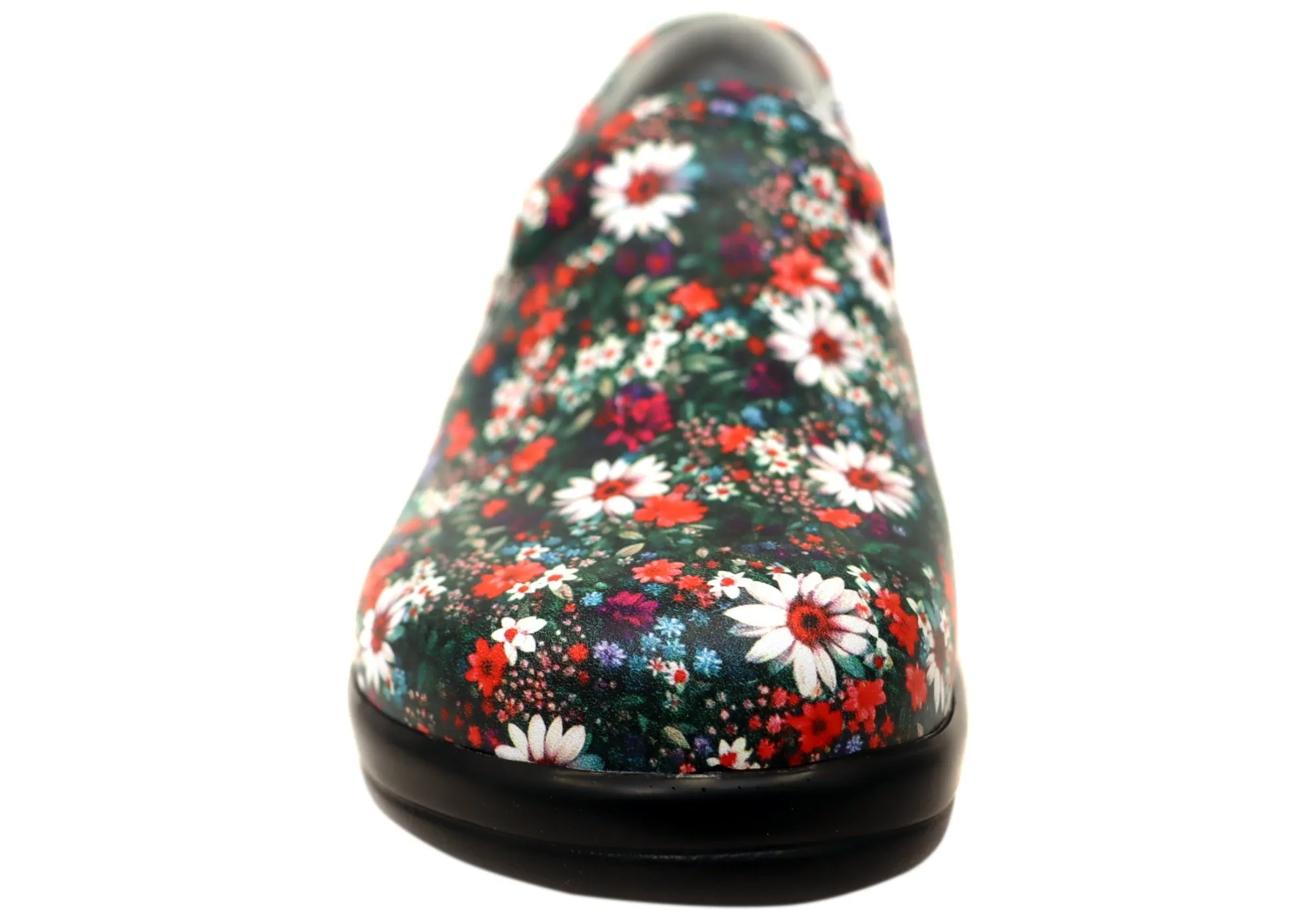 Alegria Keli Womens Leather Slip On Shoes Sugar N Red Spice