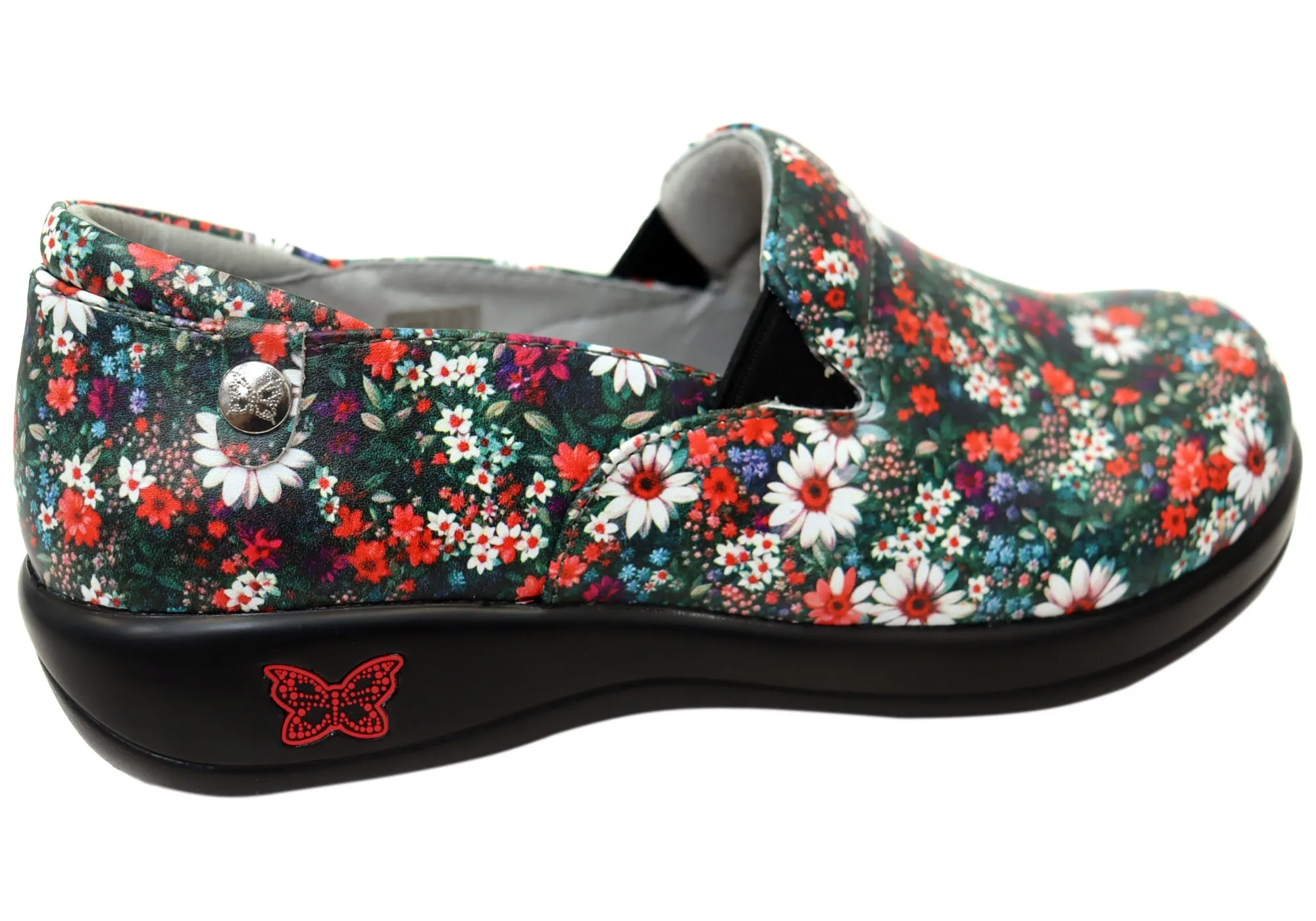 Alegria Keli Womens Leather Slip On Shoes Sugar N Red Spice