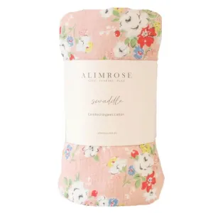 Alimrose Vintage Rose Muslin Swaddle