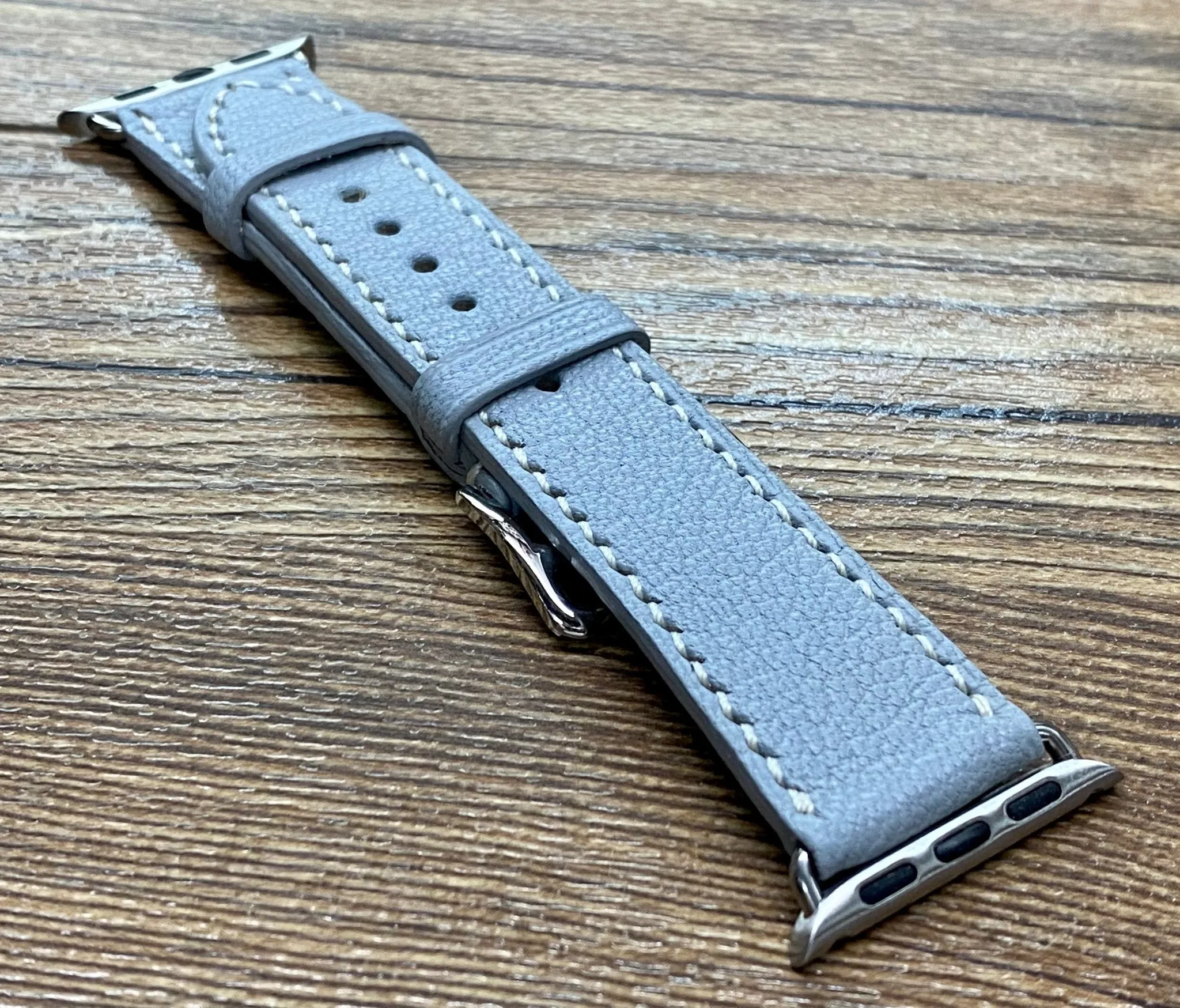 Apple Watch 42mm 41mm, series 10, Single Tour Rallye, iWatch, Apple Watch 40mm, Apple Watch Band light grey, iWatch Band