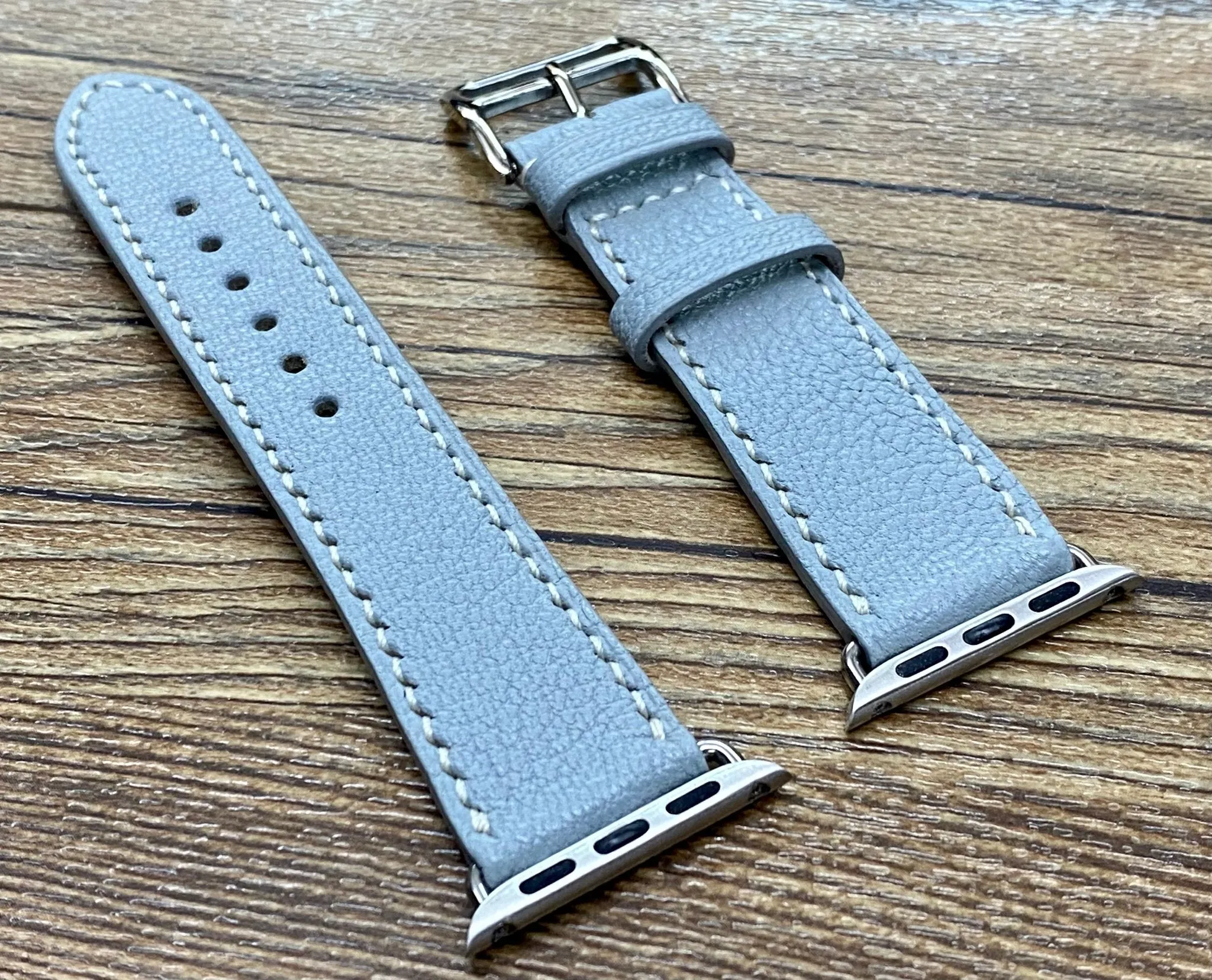 Apple Watch 42mm 41mm, series 10, Single Tour Rallye, iWatch, Apple Watch 40mm, Apple Watch Band light grey, iWatch Band