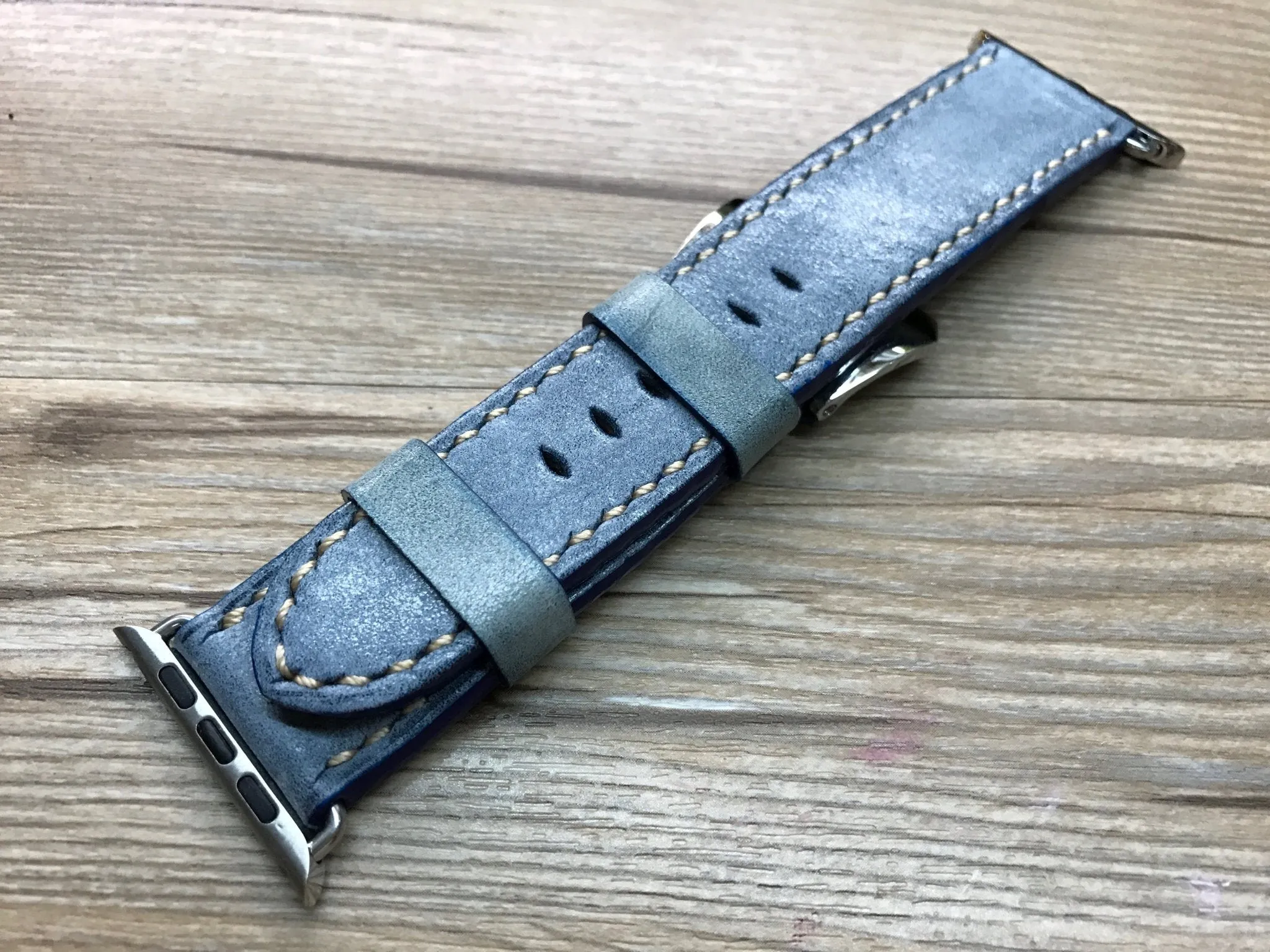 Apple Watch 45mm, Vintage Blue Apple Watch Band, iWatch Band 41mm for SE, Smart Watch Straps, Personalise Gift Ideas
