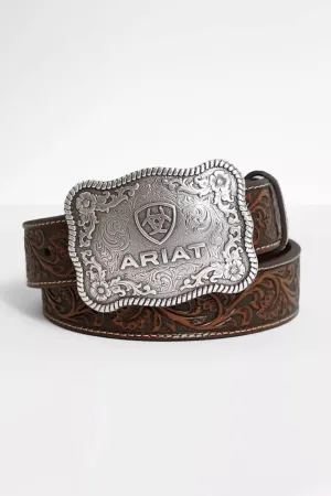 Ariat Embossed Leather Belt for Men in Brown | A1020467- TAN