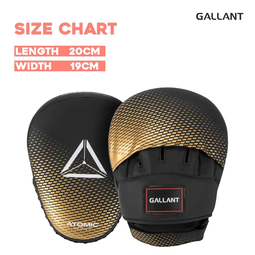 Atomic Series Ultra Lightweight Focus Pad - Gold - Focus Boxing Mitts