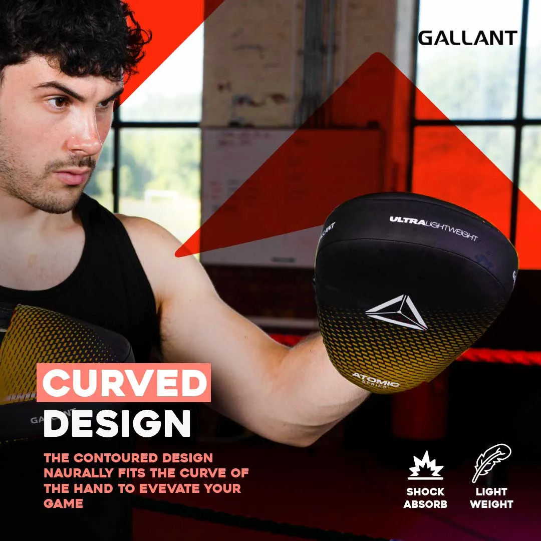 Atomic Series Ultra Lightweight Focus Pad - Gold - Focus Boxing Mitts
