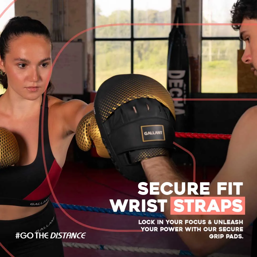 Atomic Series Ultra Lightweight Focus Pad - Gold - Focus Boxing Mitts