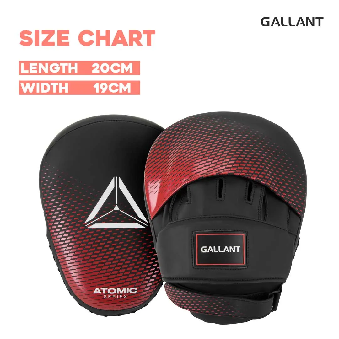 Atomic Series Ultra Lightweight Focus Pad - Red - Focus Boxing Mitts