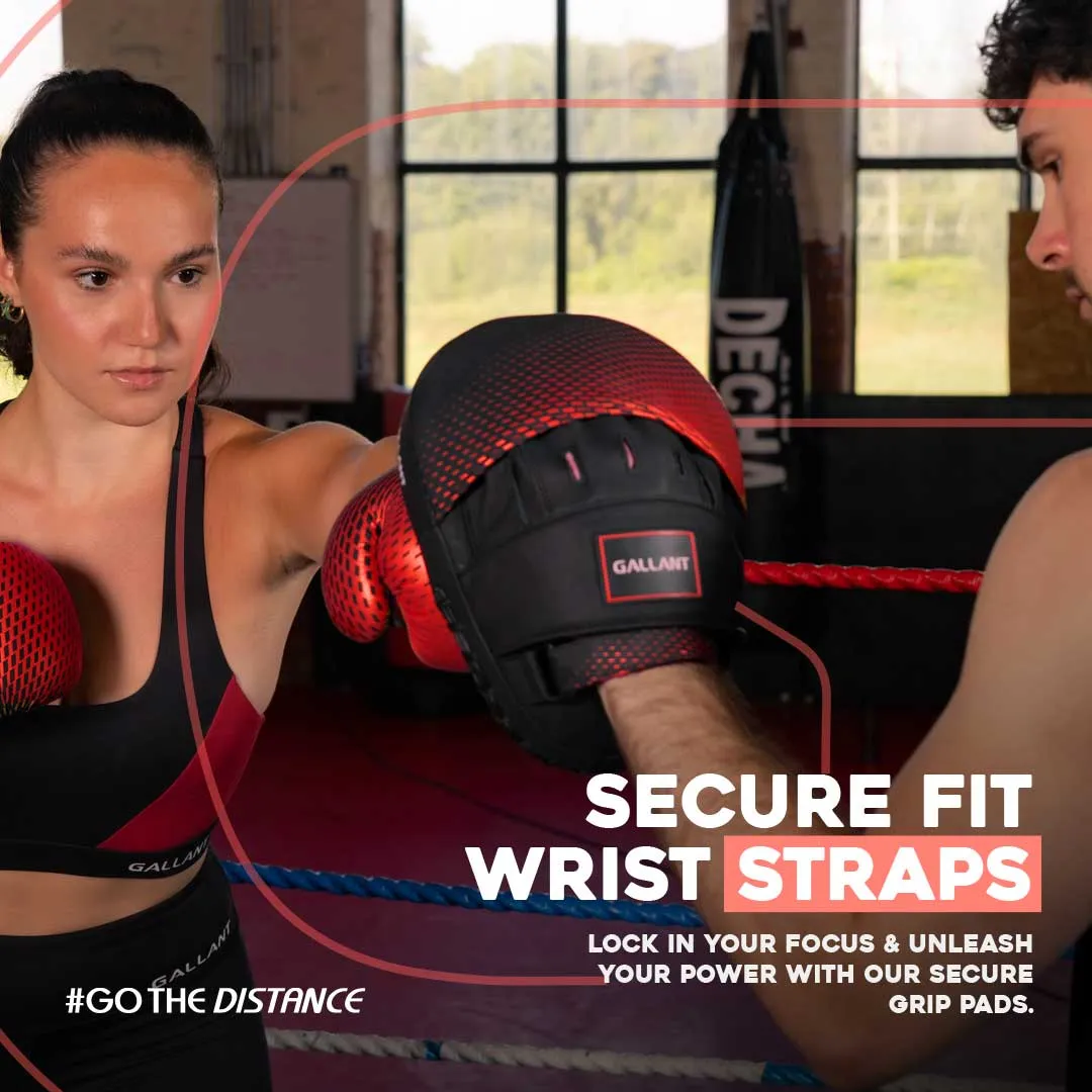 Atomic Series Ultra Lightweight Focus Pad - Red - Focus Boxing Mitts