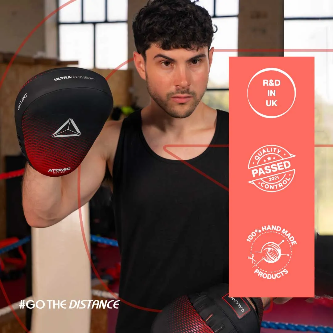 Atomic Series Ultra Lightweight Focus Pad - Red - Focus Boxing Mitts