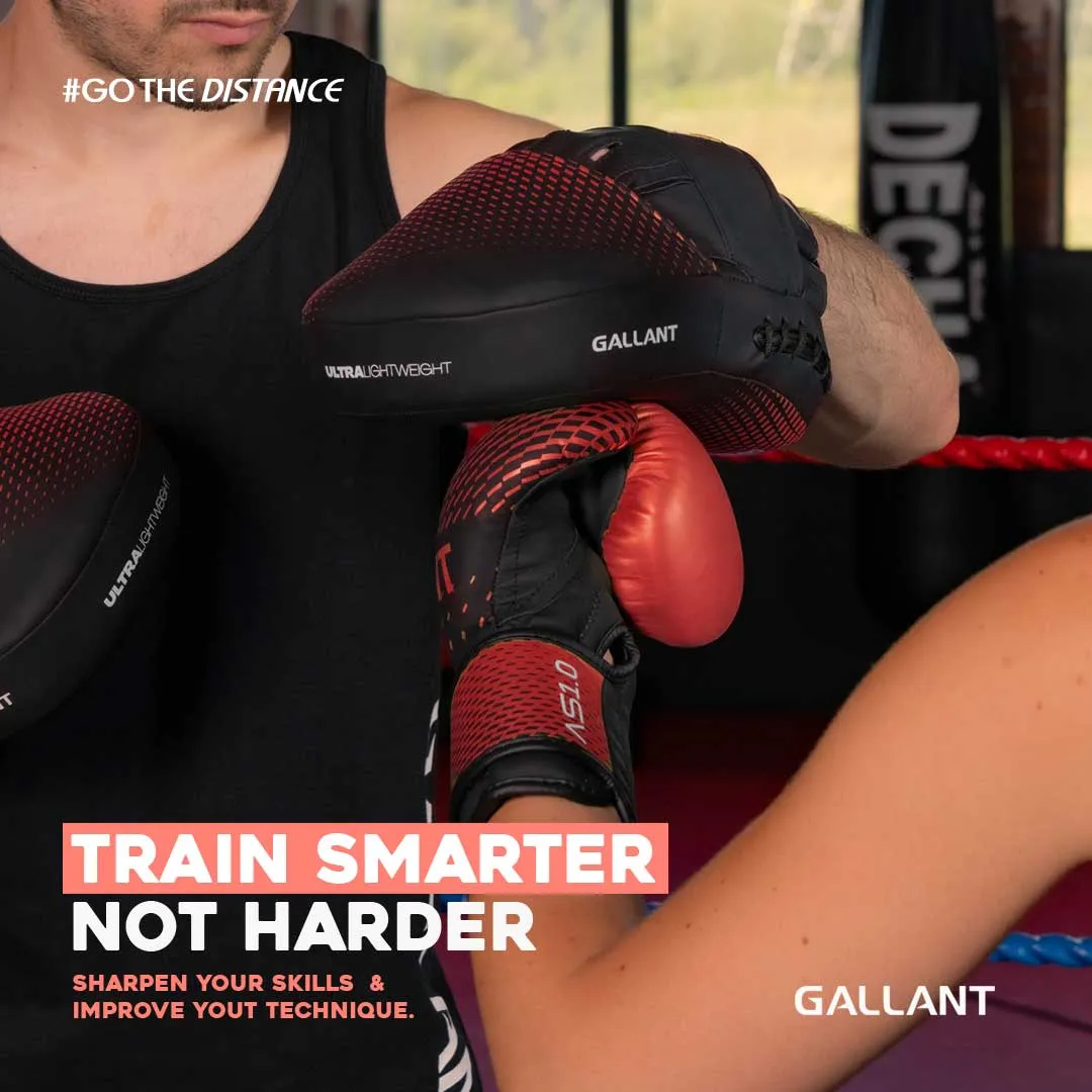 Atomic Series Ultra Lightweight Focus Pad - Red - Focus Boxing Mitts