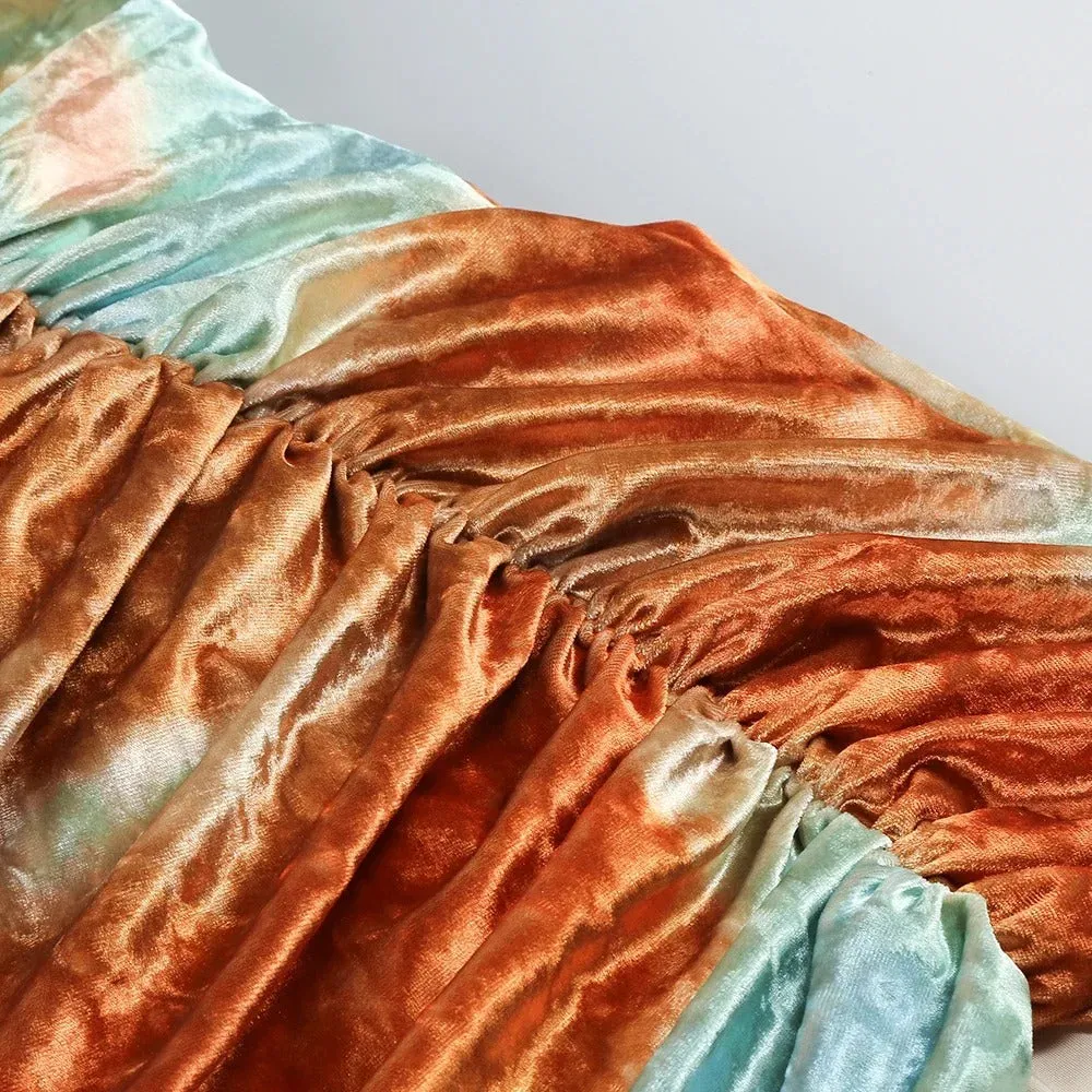 Ayleen Strapless Tie Dye Dress