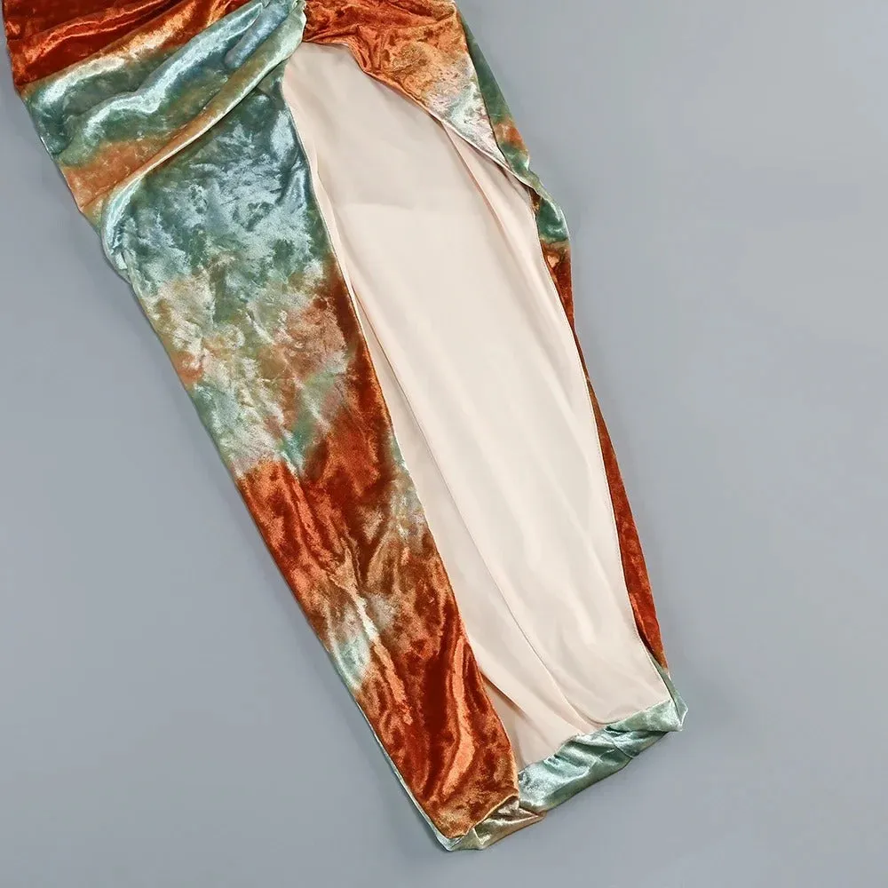 Ayleen Strapless Tie Dye Dress