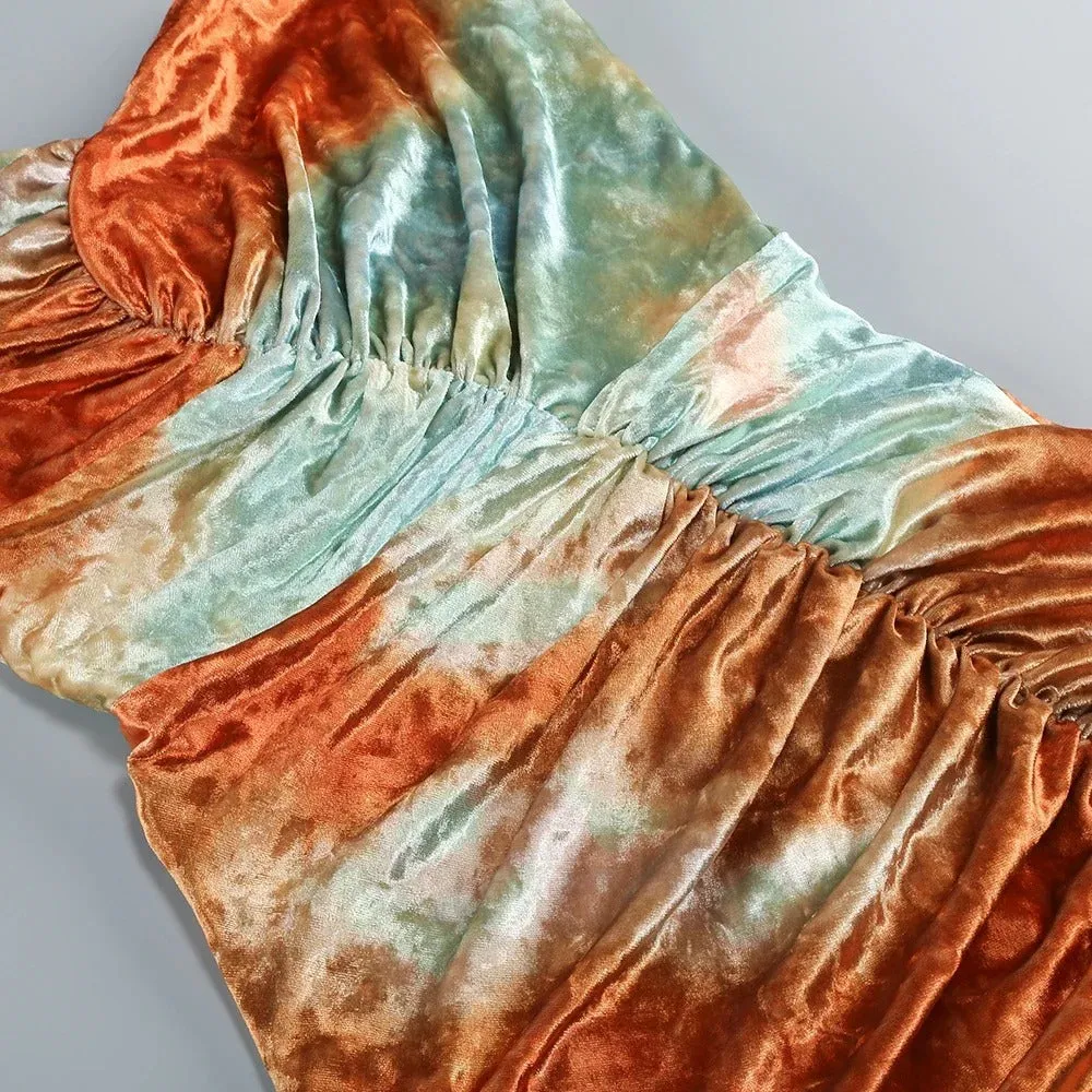 Ayleen Strapless Tie Dye Dress