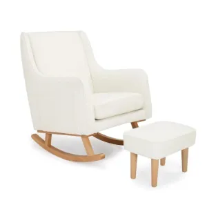 Babymore Ida Nursing Chair with Stool - Bouclé