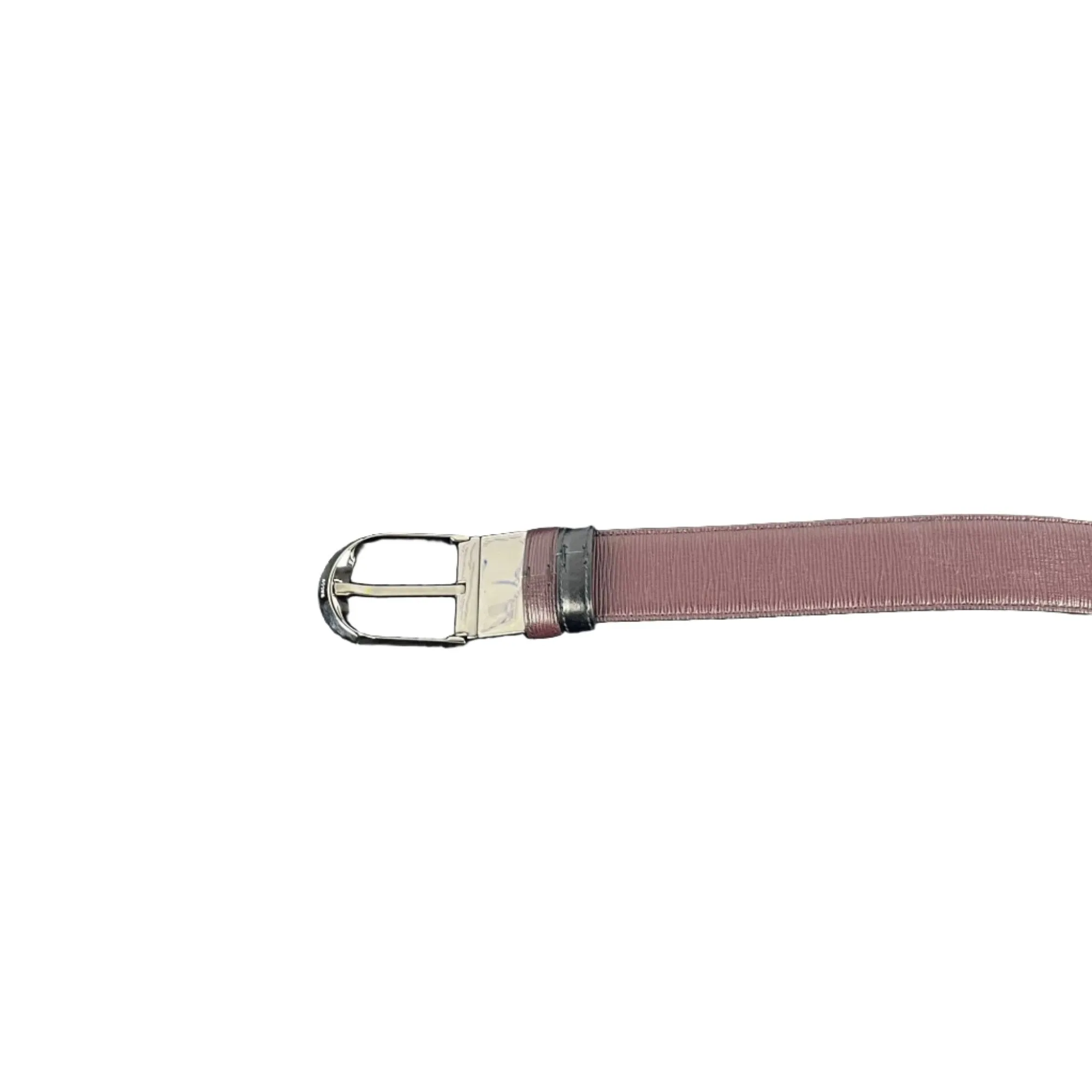 Bally Deming Prune Leather Adjustable/Reversible Belt