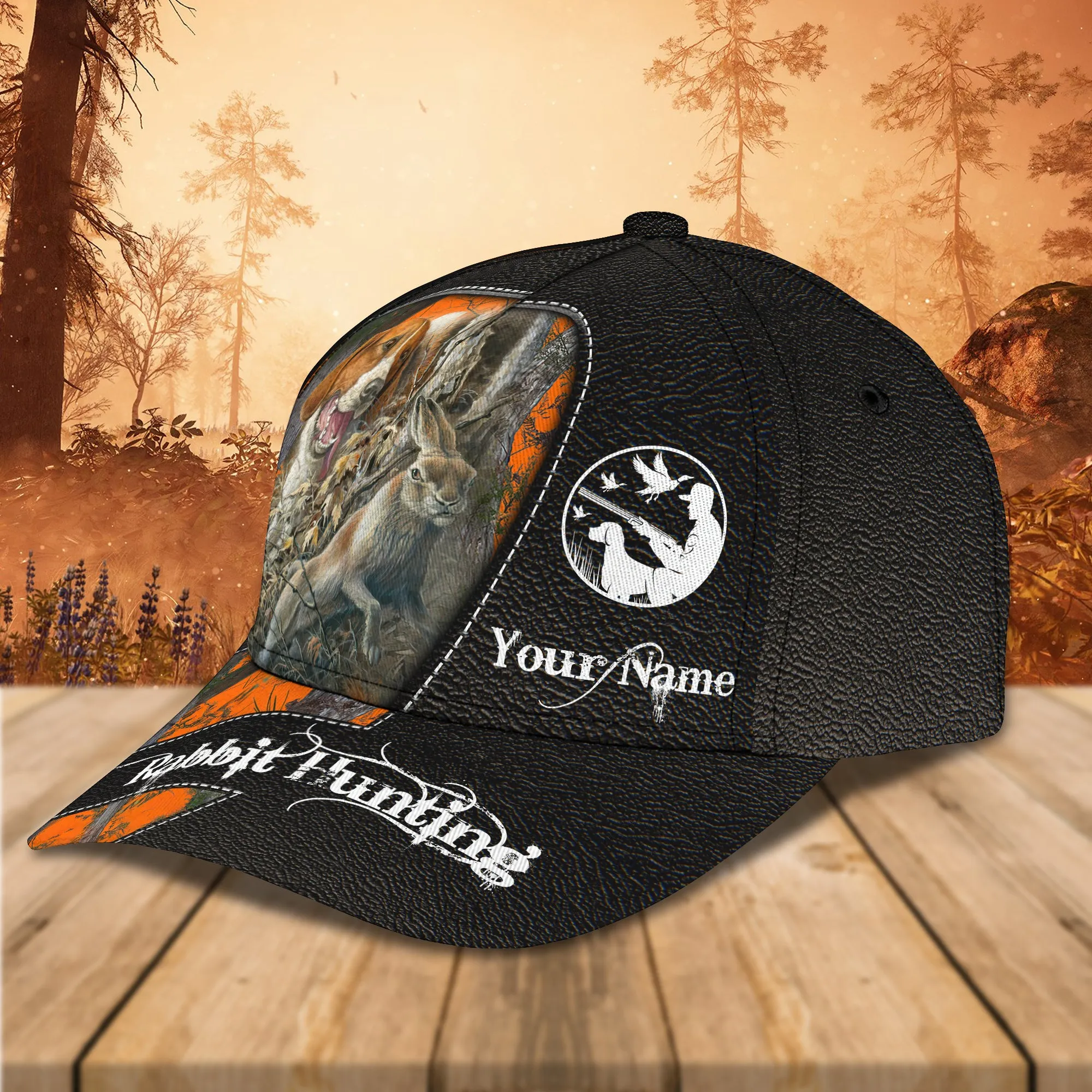 Beagle Hunting - Personalized Name Cap 01