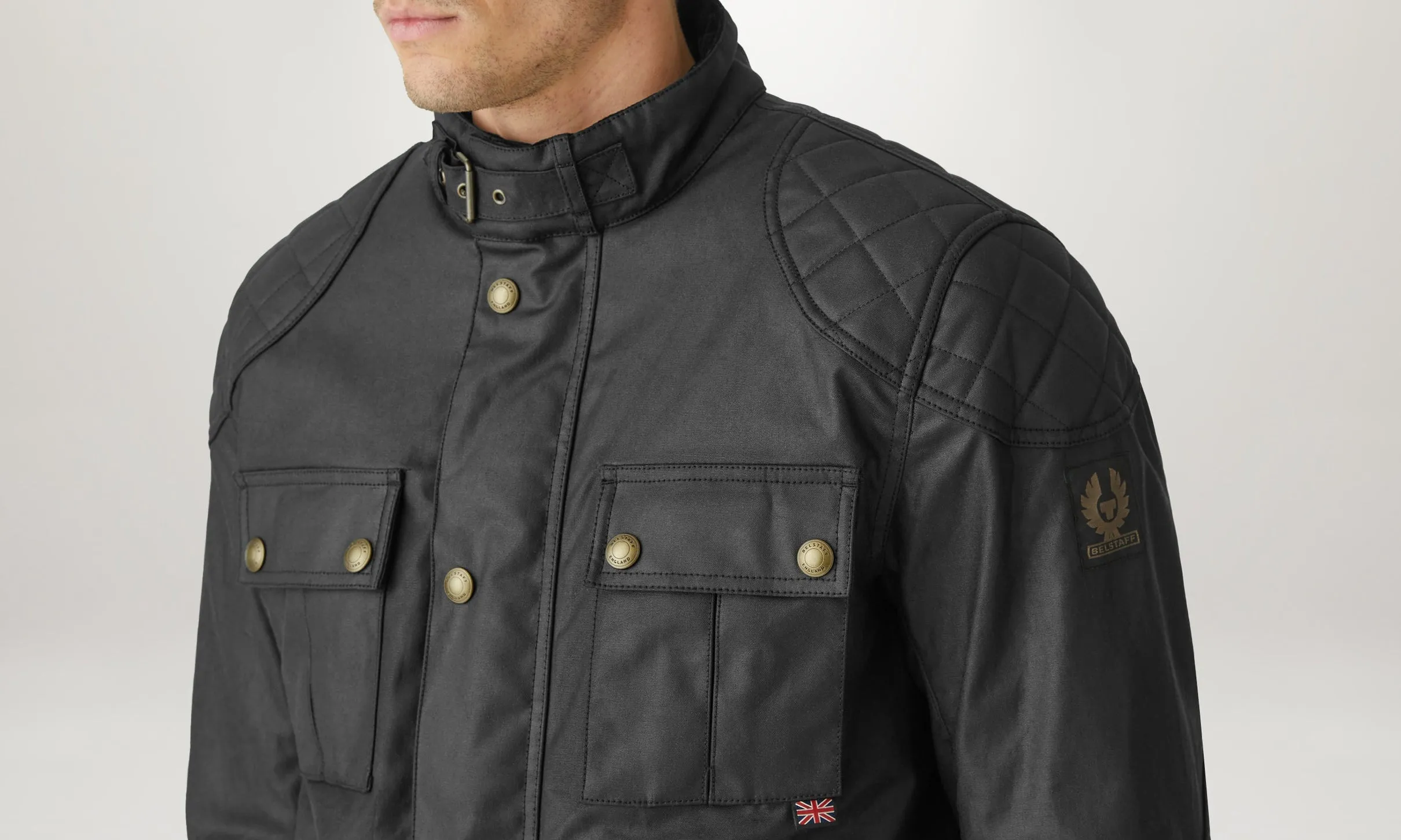 Belstaff Brooklands 2.0 Waxed Cotton Jacket - Black