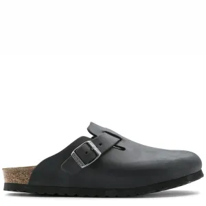 Birkenstock Boston Oiled Leather Regular Fit Black