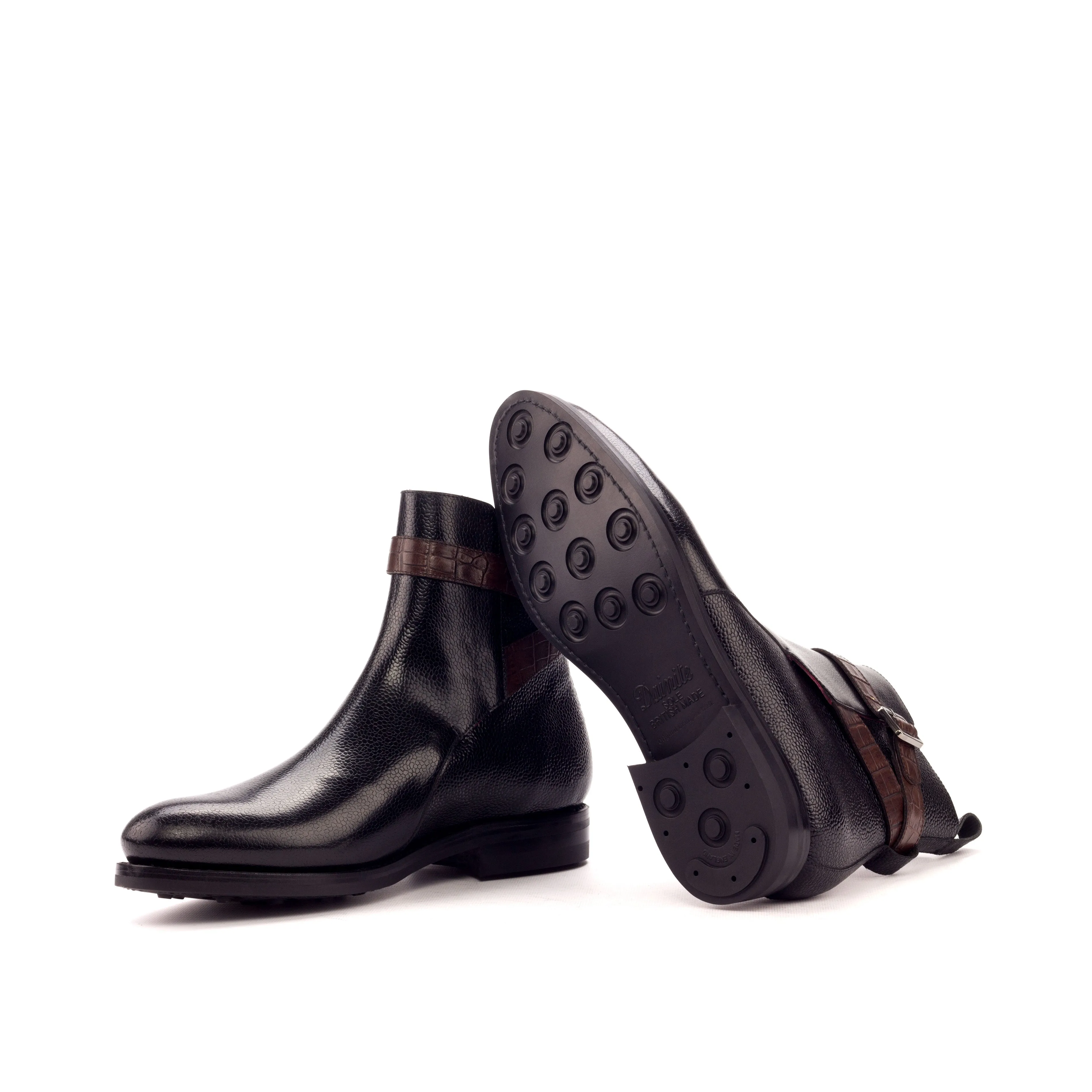 Black Leather Jodhpur Boots