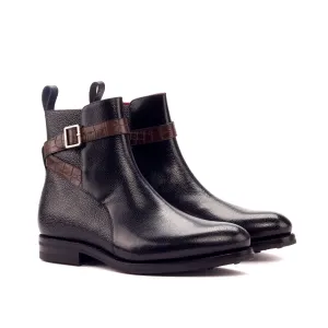 Black Leather Jodhpur Boots