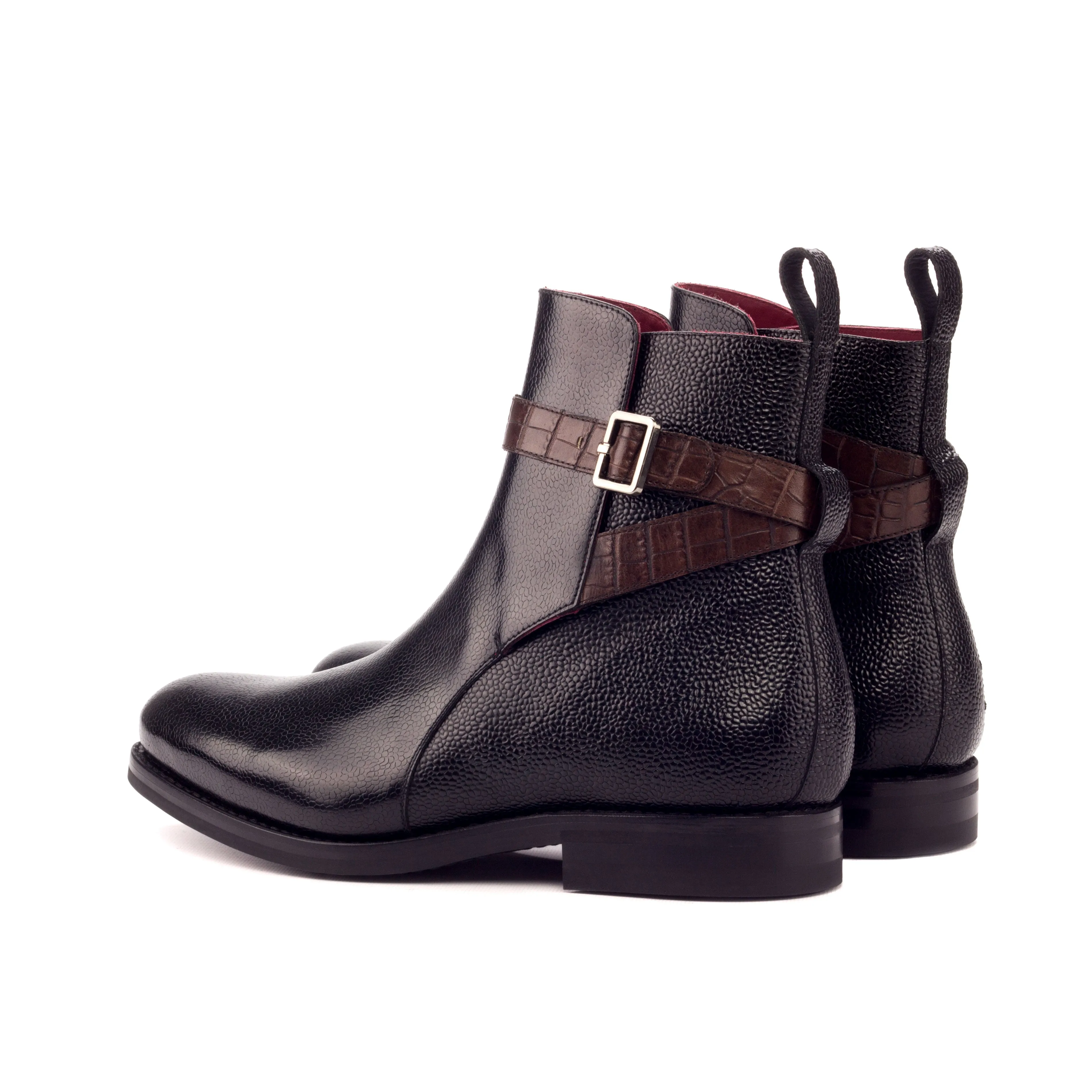 Black Leather Jodhpur Boots