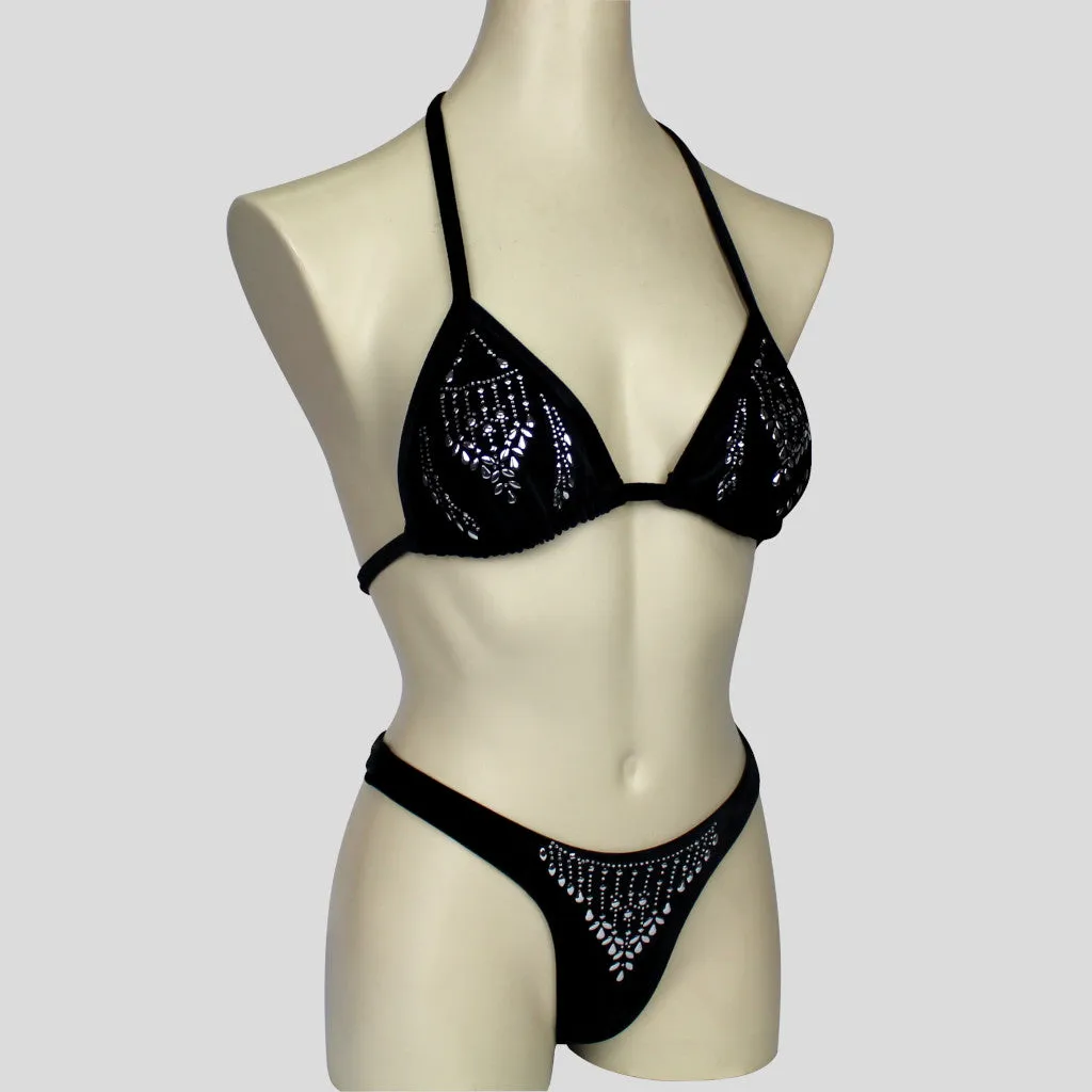 Black Velvet Bodybuilding Competition Bikini