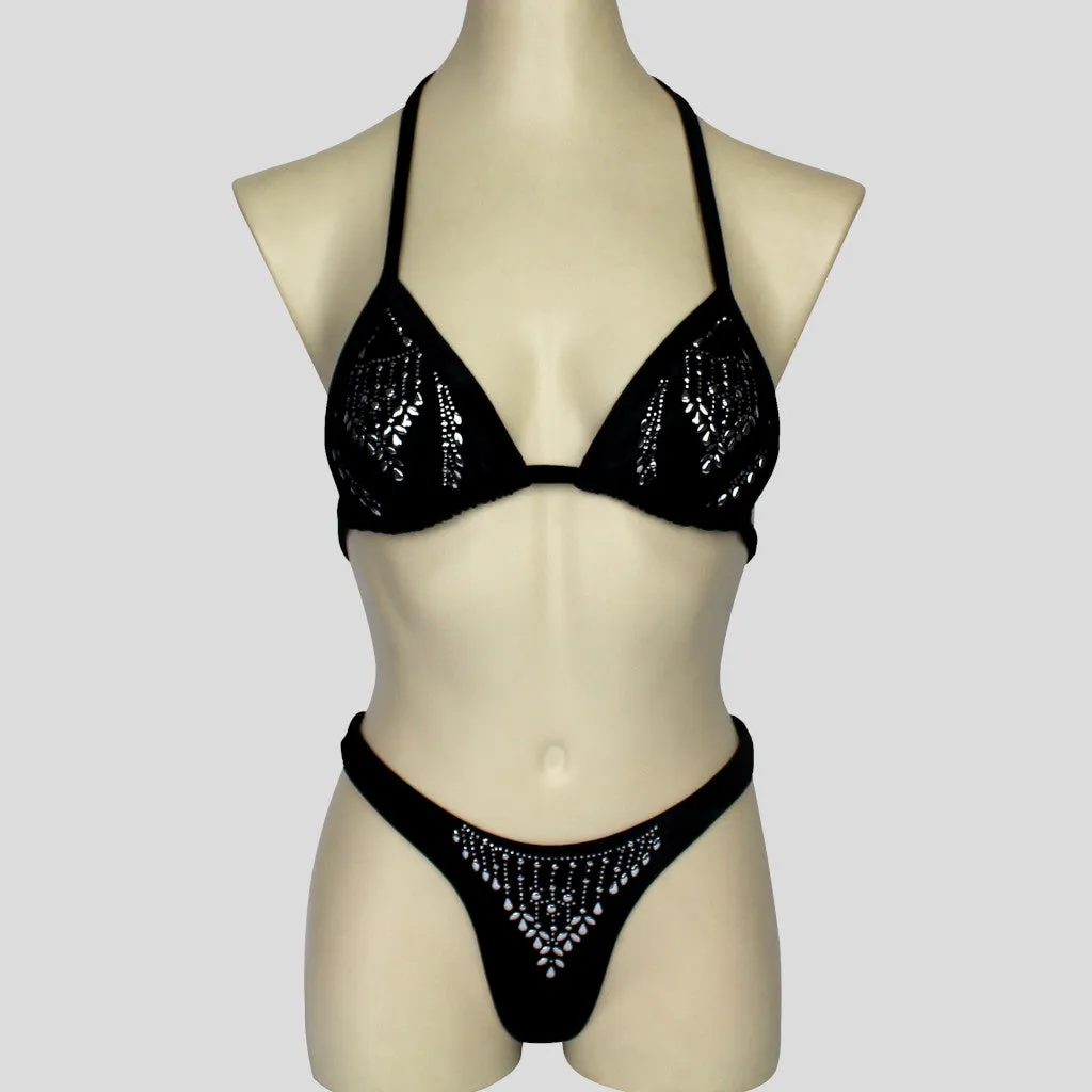 Black Velvet Bodybuilding Competition Bikini