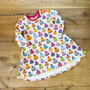 Bobble Hats Long Sleeve T Shirt Dress