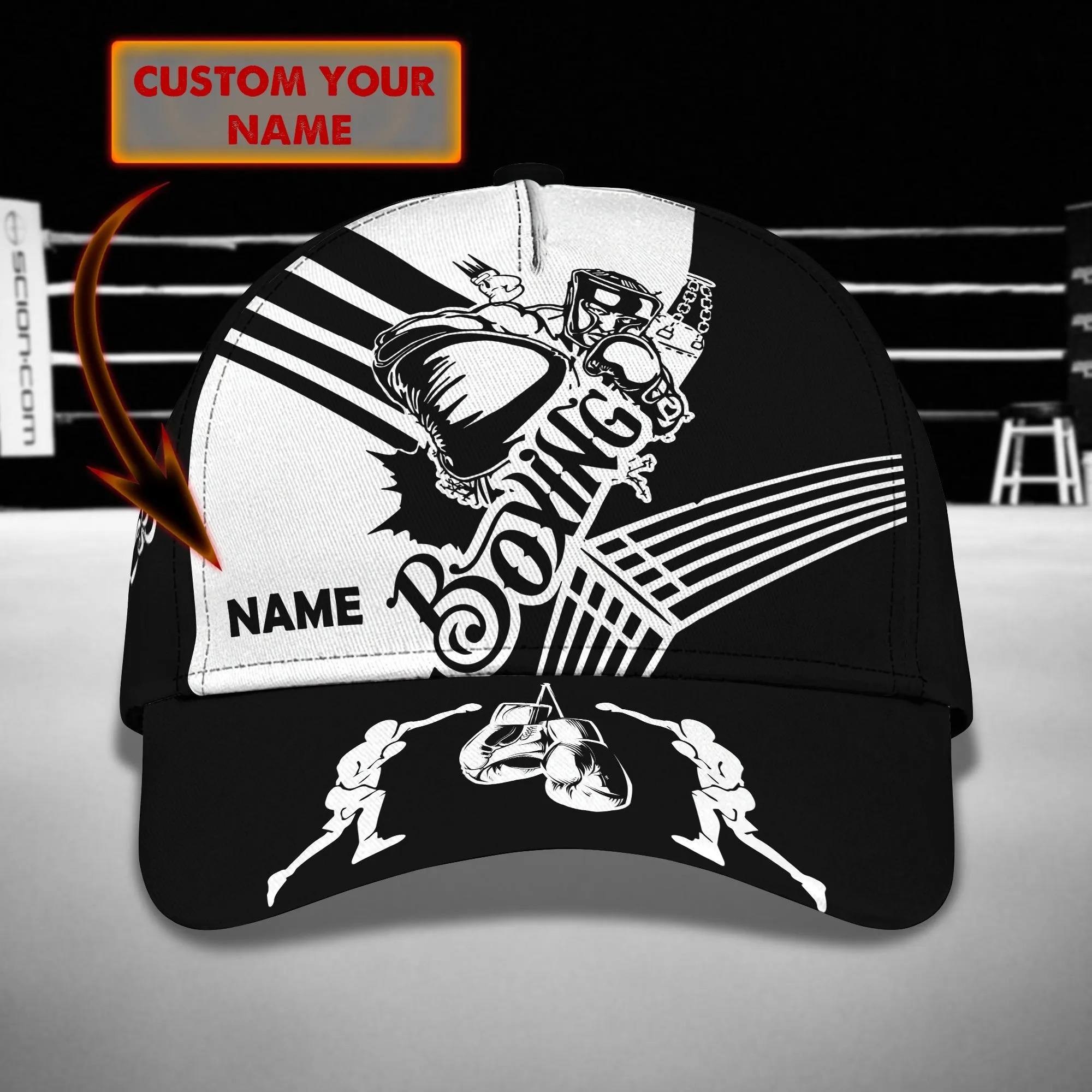 Boxing 2- Personalized Name Cap -Loop- Hd98 79