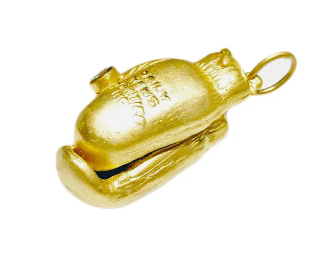 Boxing Gloves Pendant 14K