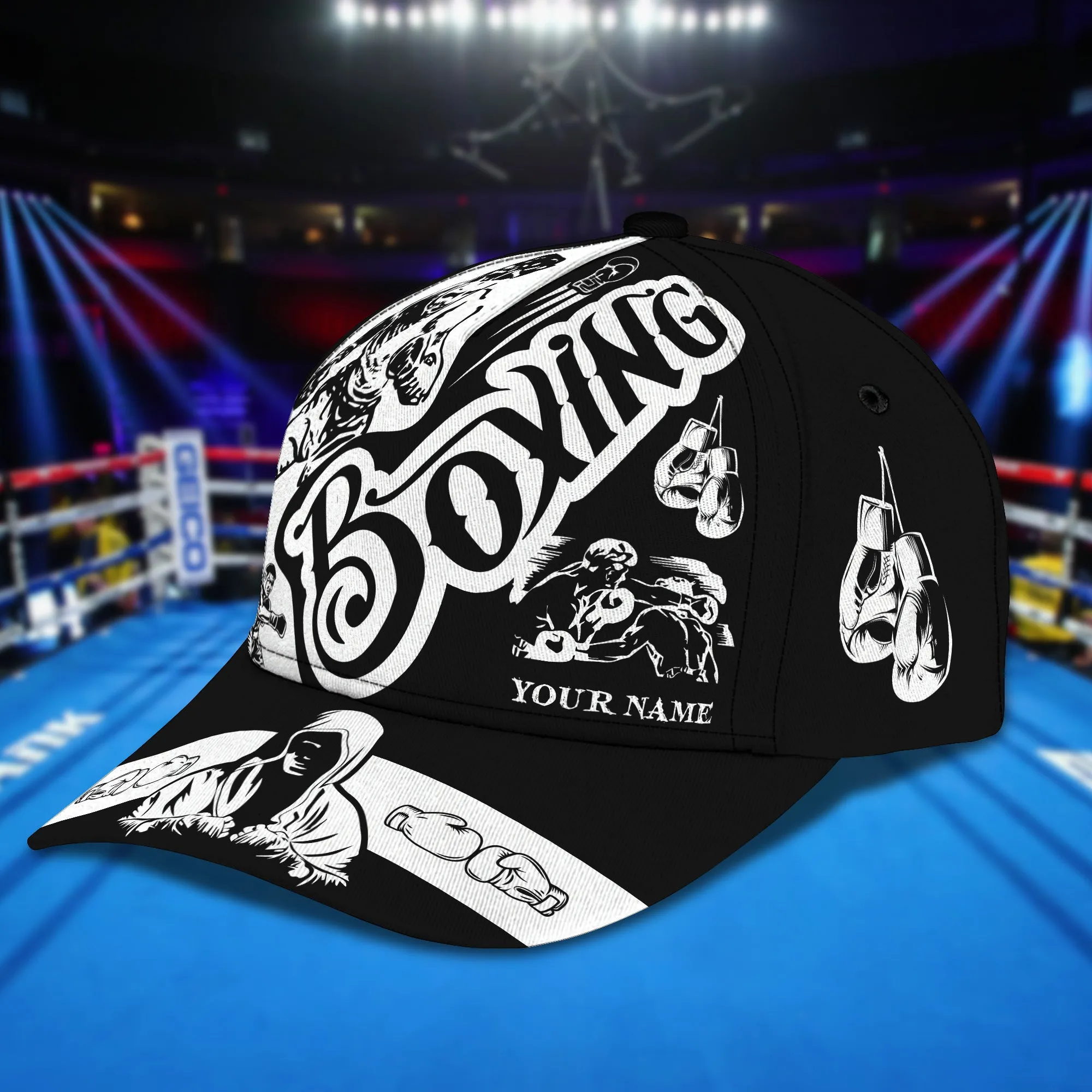 Boxing- Personalized Name Cap -Loop- Hd98 78