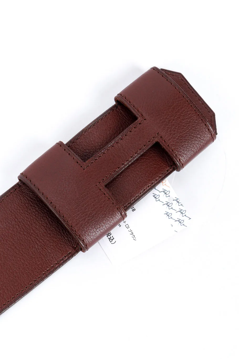 Brown H Buckle Belt