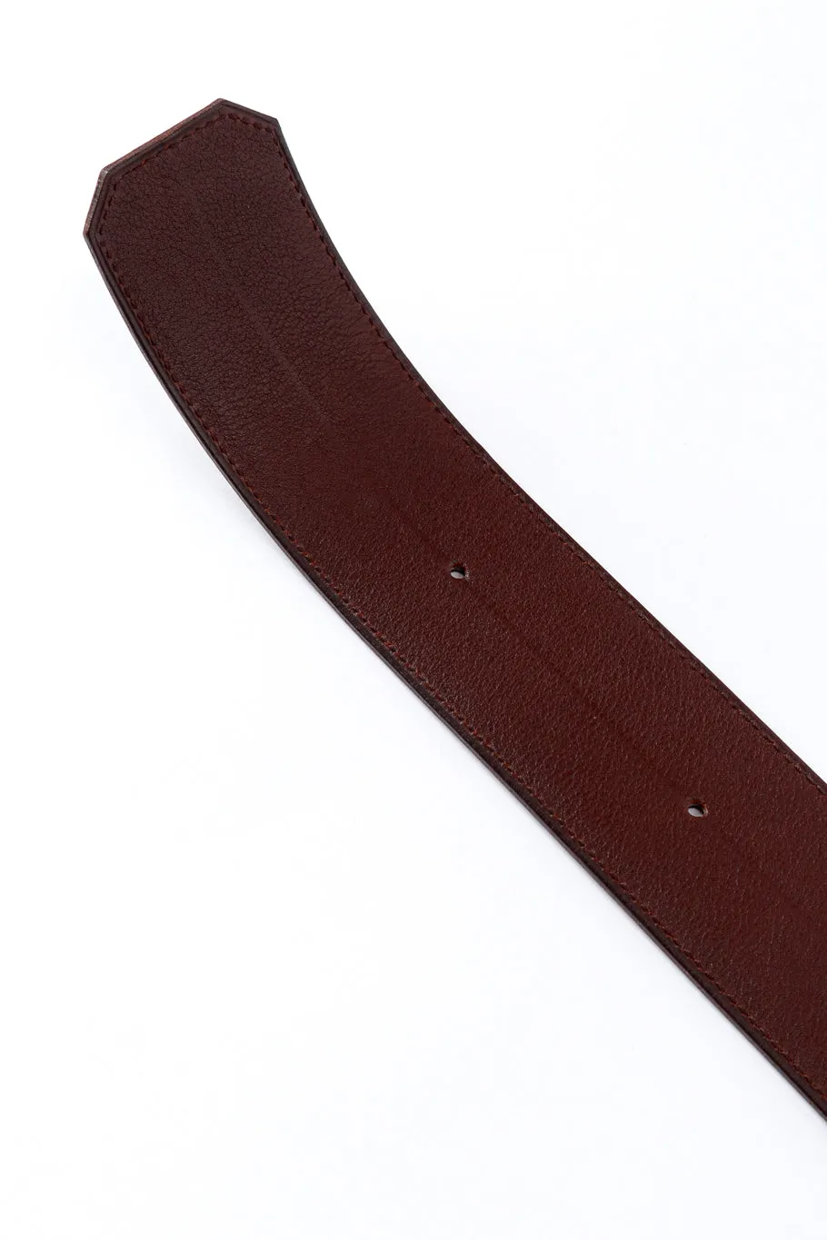 Brown H Buckle Belt
