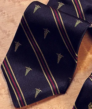 Caduceus Navy Tie - Item #0891