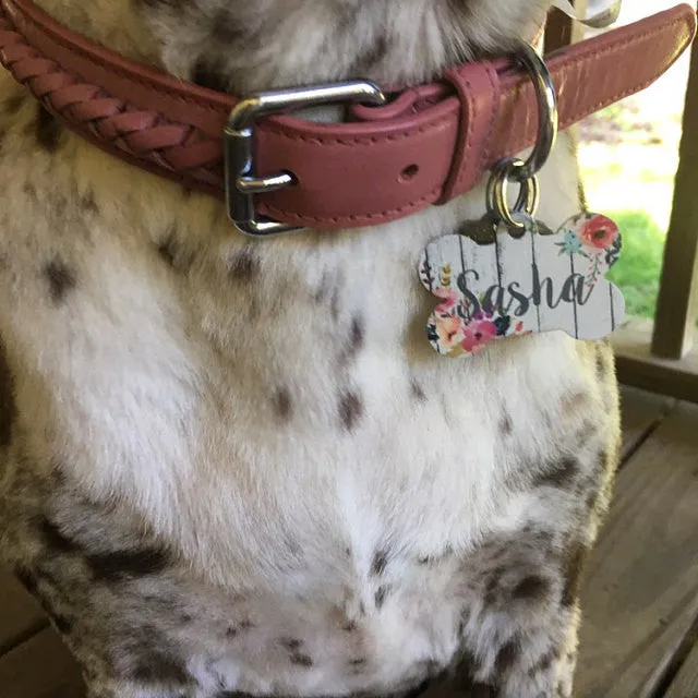 Camo Floral Pet ID Tag