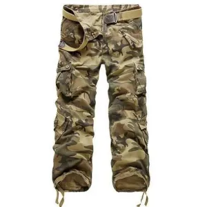 Camouflage Casual Cotton Cargo Pants