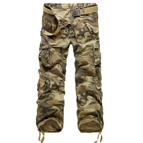 Camouflage Casual Cotton Cargo Pants