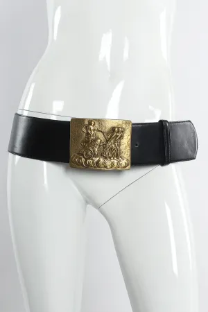 Chariot Tableau Leather Waist Belt