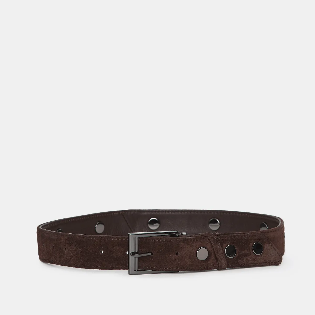 Charlie Rev Riv | Espresso Suede/Gunmetal | Med