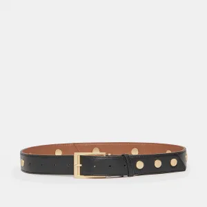 Charlie Rev Riveted | Black/Mahogany Pebble/Brushed Gold | Sml